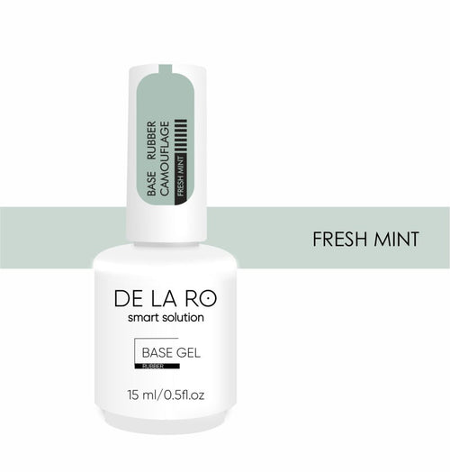 BASE Rubber Camouflage Fresh Mint (medium viscosity) - 15ml DE LA RO - More than nail store