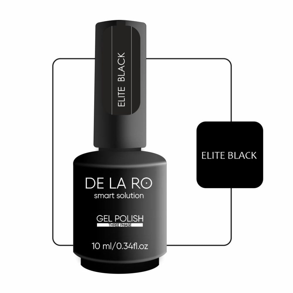 Classic Elite Black (ultra black) - 10ml DE LA RO - More than nail store