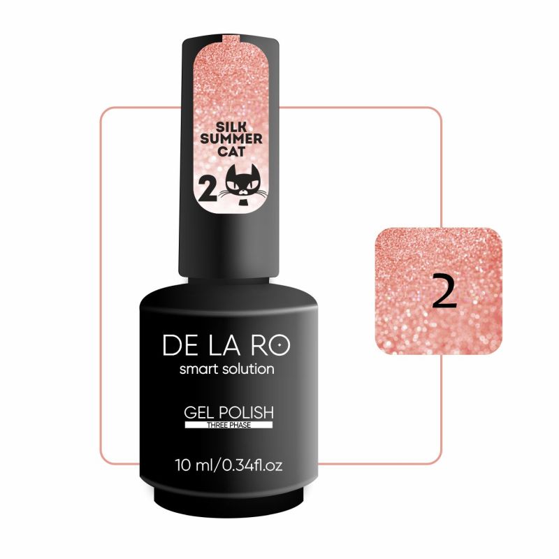 Esmalte en gel DE LA RO Silk Summer Cat 02