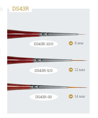 PINCEL DS43R-5/0 - ROUBLOFF - More than nail store