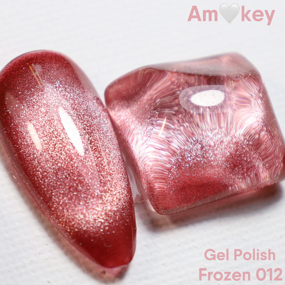 Frozen 012 DE LA RO - swatch cat eye rosa frambuesa