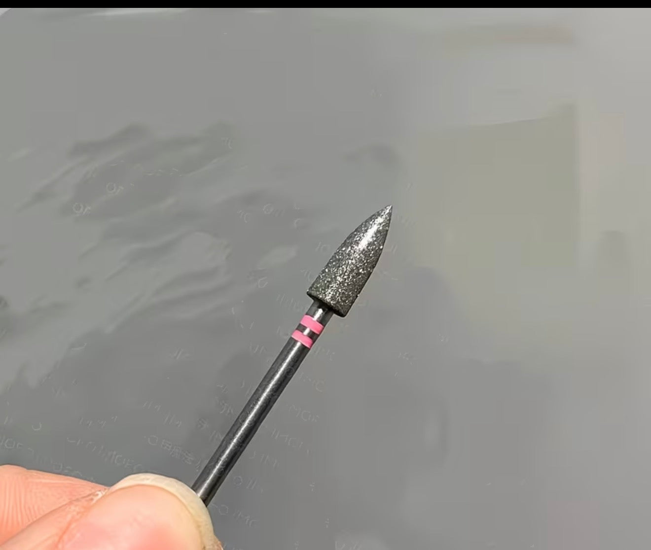 Fresa de diamante BALA - larga, ROSA