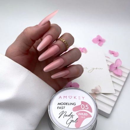 Gel modelador monofásico Fast Nude Gel 05 – 30g AMOKEY - More than nail store