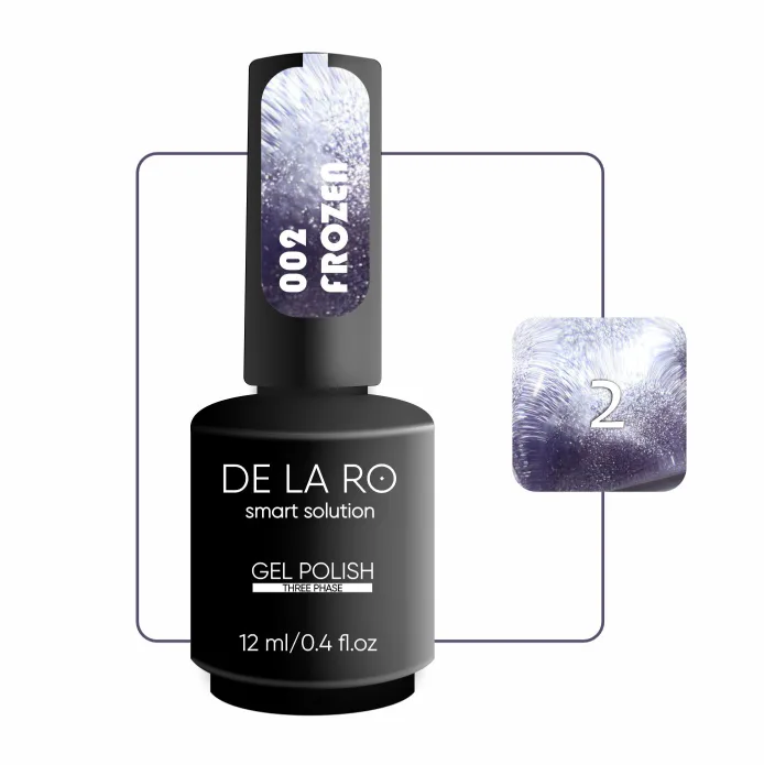 Esmalte Cat Eye Frozen 002 DE LA RO 12 ml