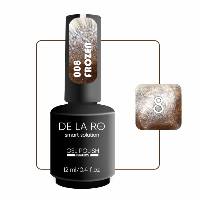 Esmalte Cat Eye Frozen 008 DE LA RO 12 ml