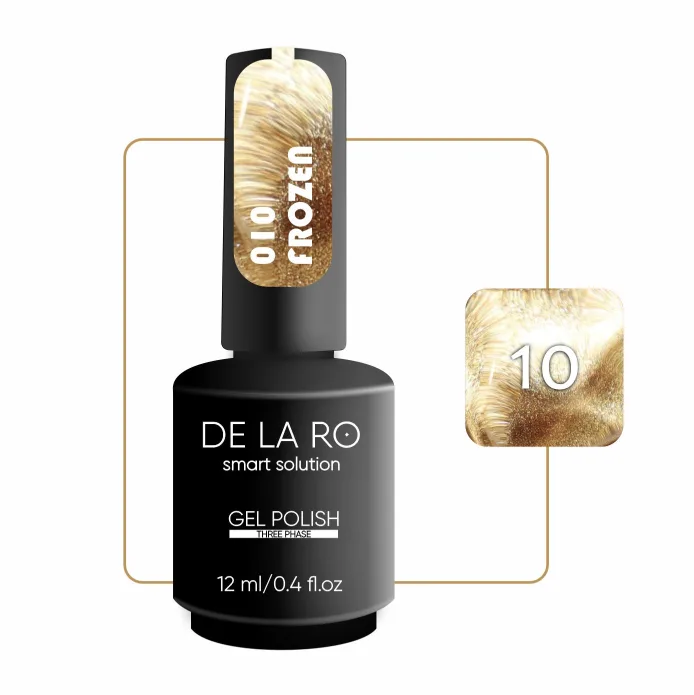 Esmalte Cat Eye Frozen 010 DE LA RO 12 ml
