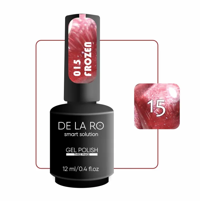 Esmalte Cat Eye Frozen 015 DE LA RO 12 ml