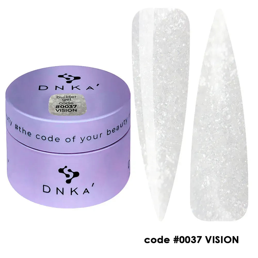 Builder Gel DNKa #0037 Vision 30 ml — Gel de Construcción con Shimmer