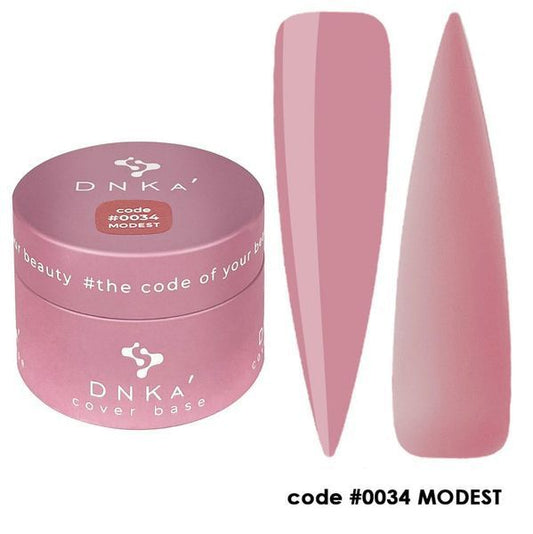 RUBBER BASE FRENCH "DNKa" (cover), 30 ml #0034 MODEST