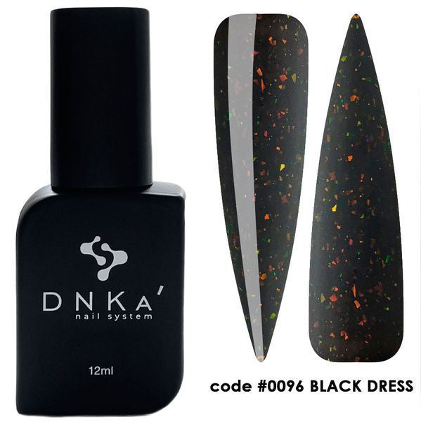 RUBBER BASE FRENCH "DNKa" (cover), 12 ml #0096 BLACK DRESS