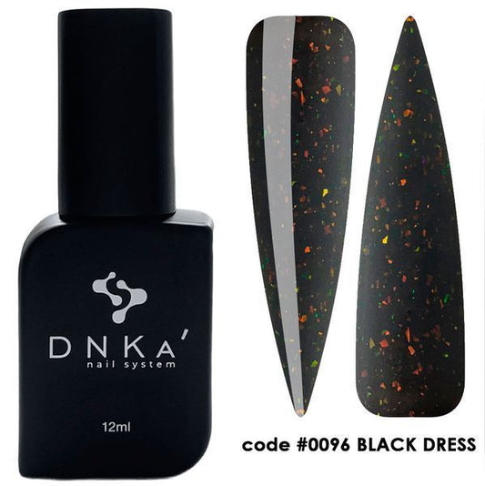 RUBBER BASE FRENCH "DNKa" (cover), 12 ml #0096 BLACK DRESS