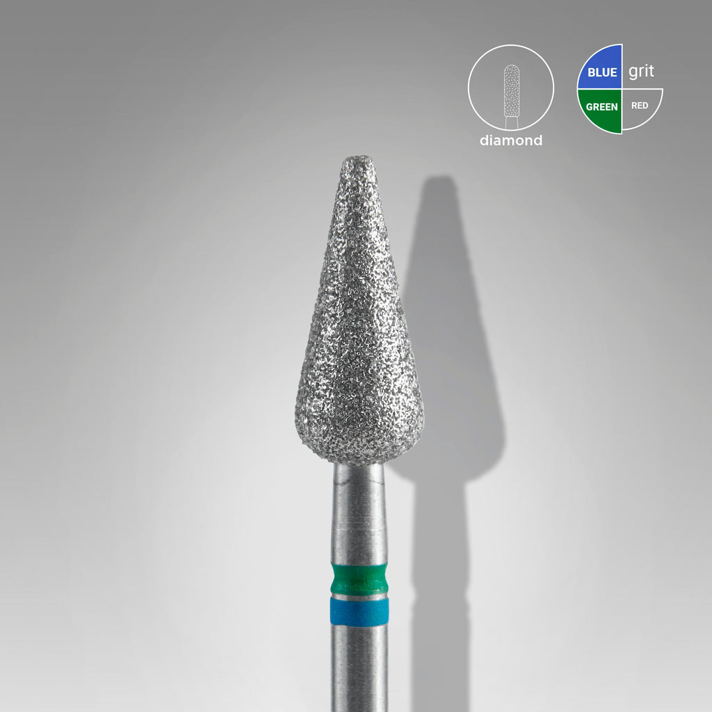 Broca De Diamante Para Clavos DUO Puntiaguda Pera Azul-Verde EXPERT Diámetro De La Cabeza 5 Mm / Pieza De Trabajo 12 Mm - More than nail store