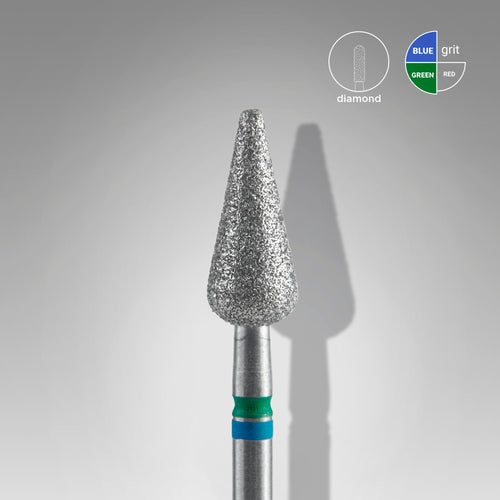 Broca De Diamante Para Clavos DUO Puntiaguda Pera Azul-Verde EXPERT Diámetro De La Cabeza 5 Mm / Pieza De Trabajo 12 Mm - More than nail store