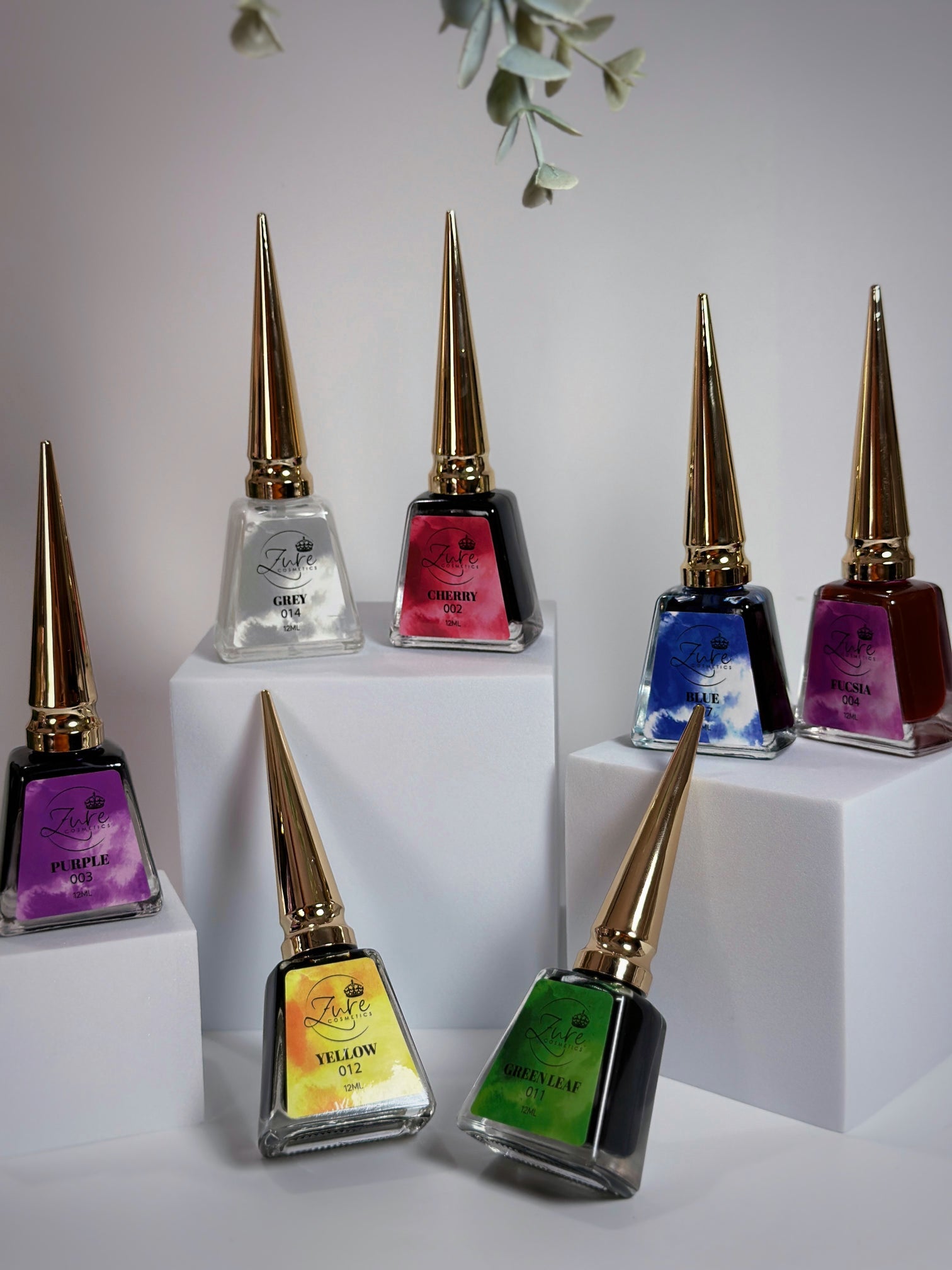 SURE COSMETIC Tintas para Nail Art — Tintas Líquidas de Alta Pigmentación