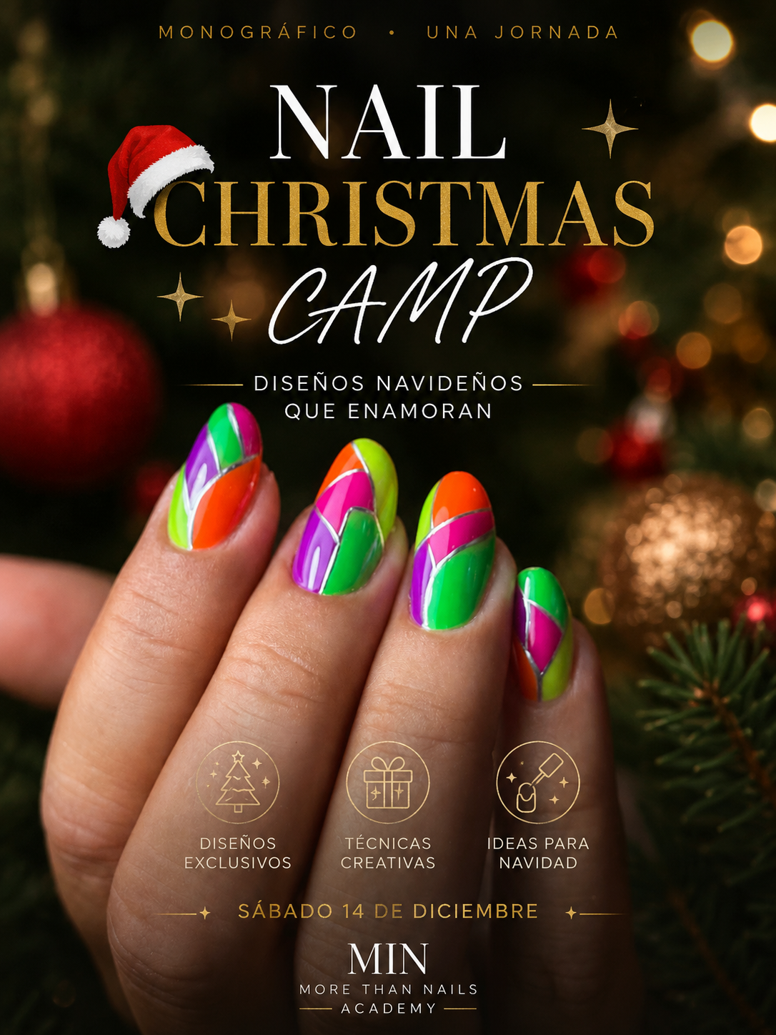 NAIL CHRISTMAS CAMP · 13 a 17 años | Diciembre 2026 — Reserva anticipada