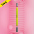 Empujador de Manicura Gummy UNIQ 10 TYPE 1 Mango de Silicona Amarillo STALEKS