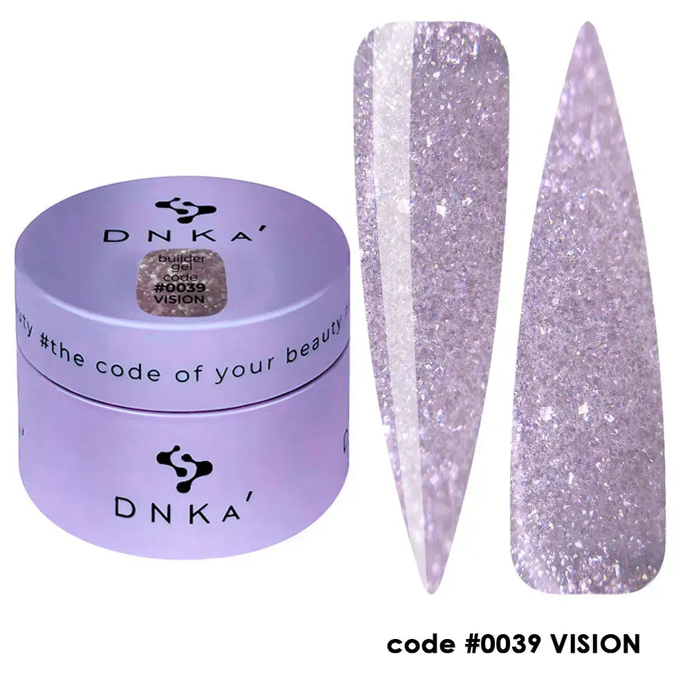 Builder Gel DNKa #0039 Vision 30 ml — Gel de Construcción con Shimmer