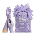 Guantes de Nitrilo M Lila Puño Largo 30 cm — Sin Polvo y Sin Látex - More than nail store