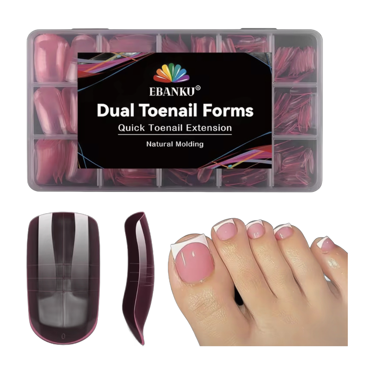 Dual Forms para Pedicura — Moldes de Extensión para Uñas de los Pies - More than nail store