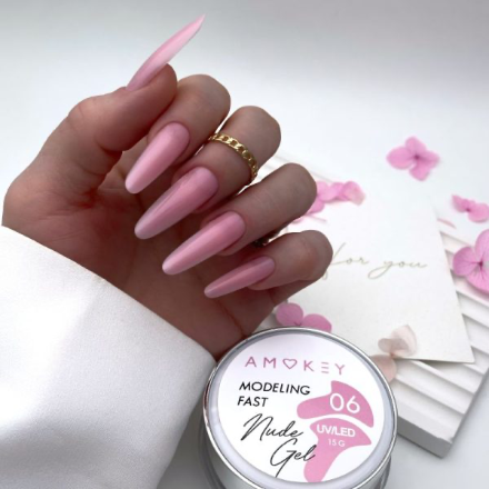 Gel modelador monofásico Fast Nude Gel 06 – 30g AMOKEY - More than nail store