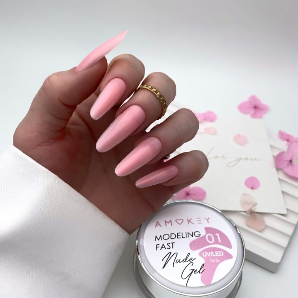 Gel modelador monofásico Fast Nude Gel 01 – 30g AMOKEY - More than nail store