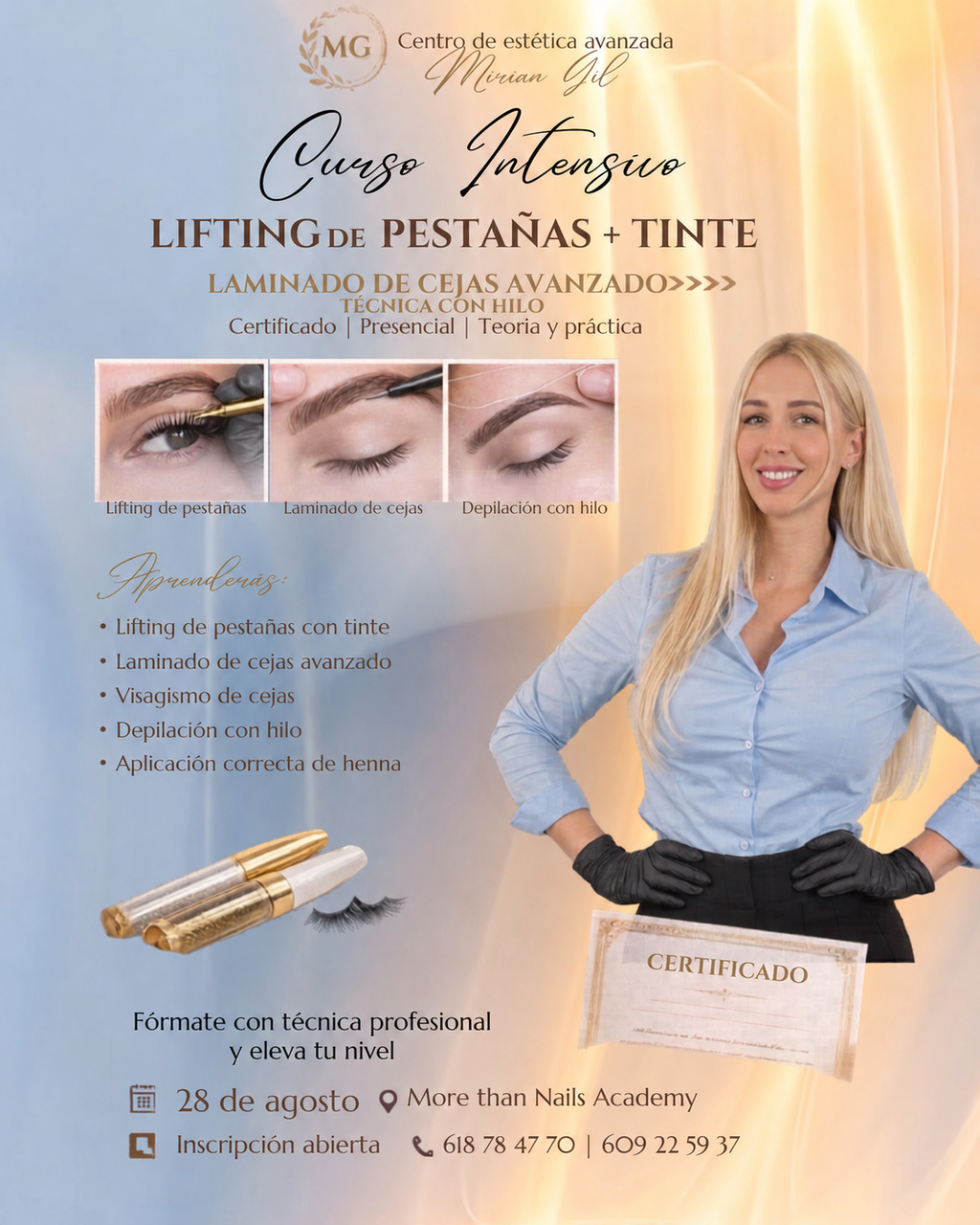 RESERVA ( Depilación + Diseño + Laminado + Tinte) - More than nail store