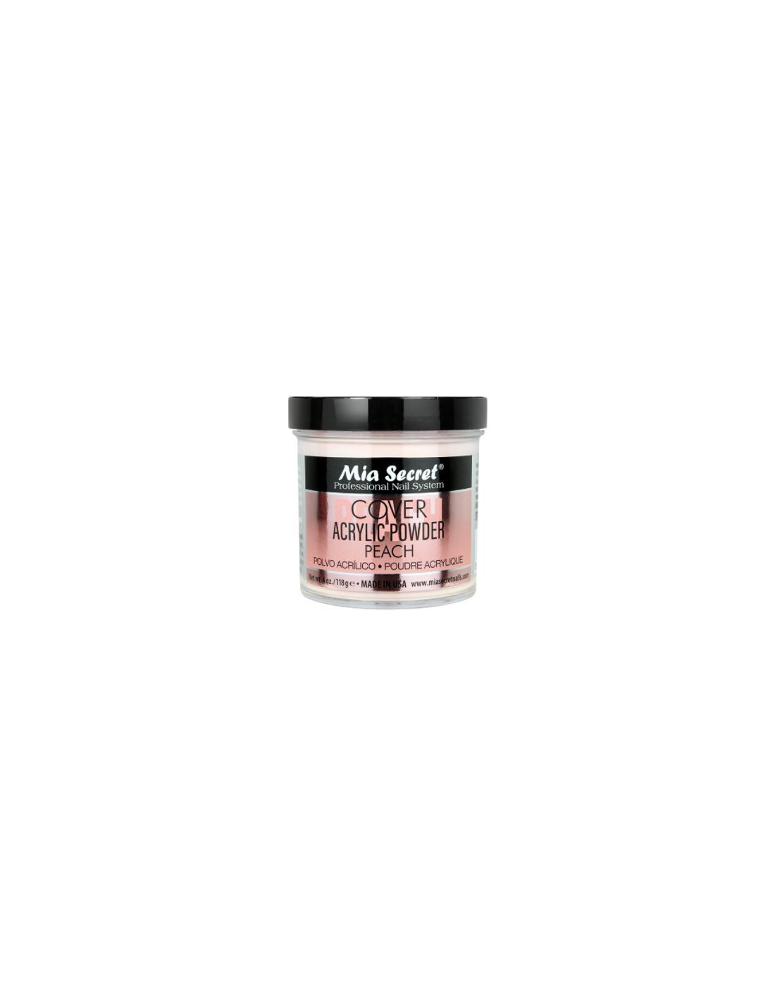 ACRÍLICO COVER PEACH 118gr - MIA SECRET - More than nail store
