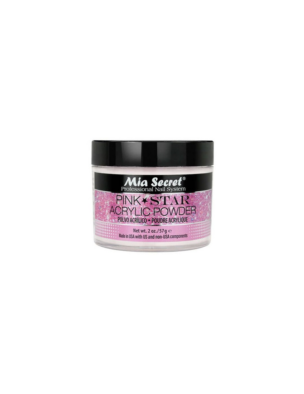 ACRÍLICO PINK STARS - MIA SECRET - More than nail store
