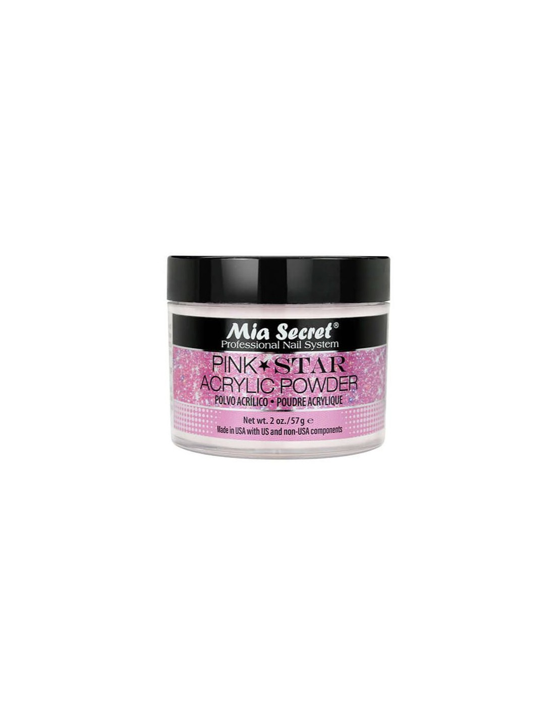 ACRÍLICO PINK STARS - MIA SECRET - More than nail store