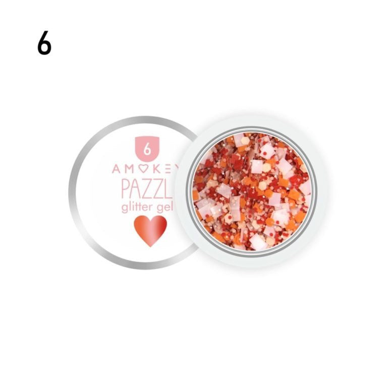 GLITTER GEL  PAZZL 06 - AMOKEY - More than nail store