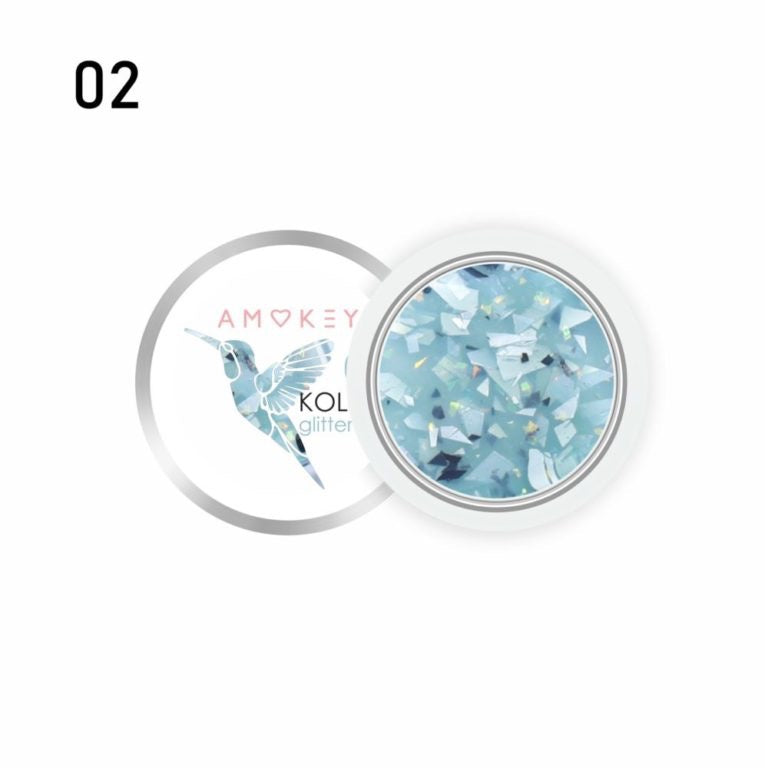 GLITTER GEL  KOLIBRI 02 - AMOKEY - More than nail store