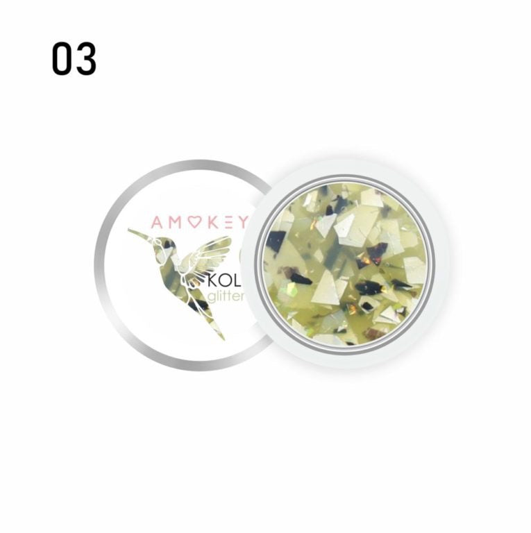 GLITTER GEL  KOLIBRI 03 - AMOKEY