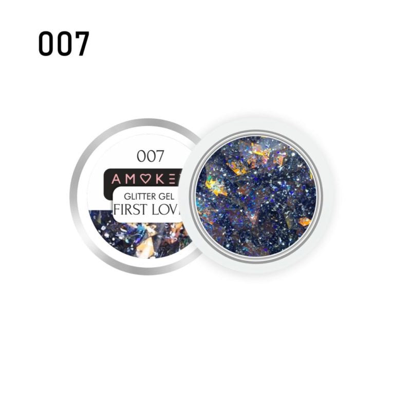 GLITTER GEL  FIRST LOVE 007 - AMOKEY - More than nail store