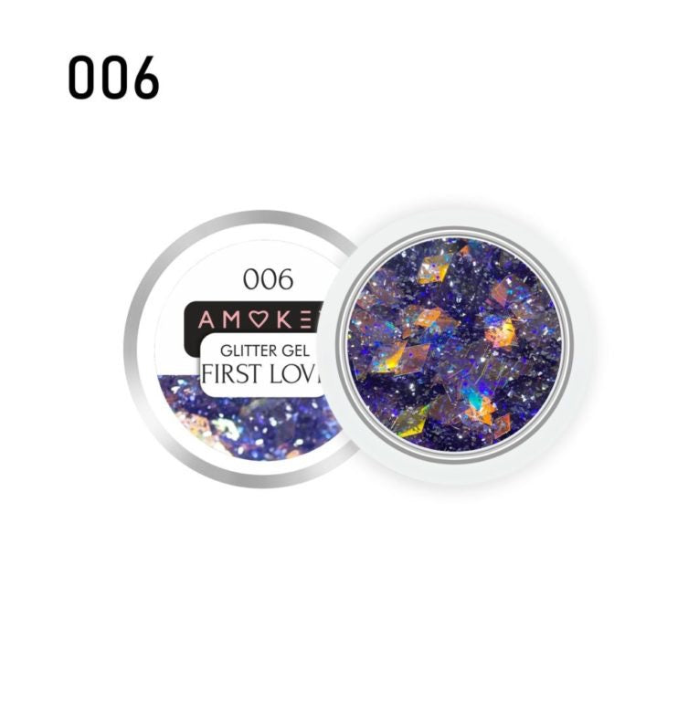 GLITTER GEL  FIRST LOVE 006 - AMOKEY - More than nail store