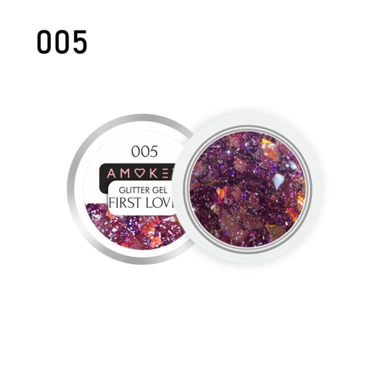 GLITTER GEL  FIRST LOVE 005 - AMOKEY - More than nail store