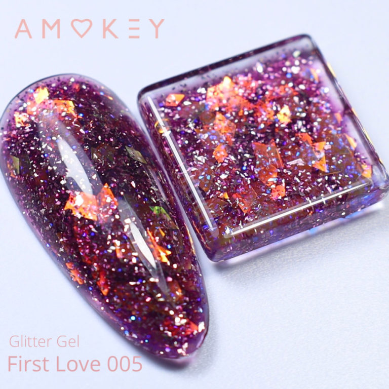 GLITTER GEL  FIRST LOVE 005 - AMOKEY - More than nail store