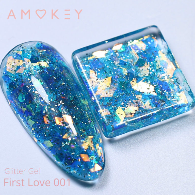 GLITTER GEL  FIRST LOVE 001 - AMOKEY - More than nail store