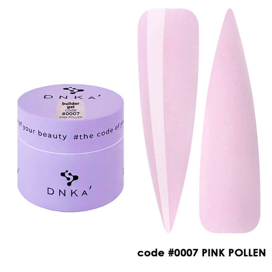 BUILDER GEL “DNKa”, 30ml #0007 PINK POLLEN