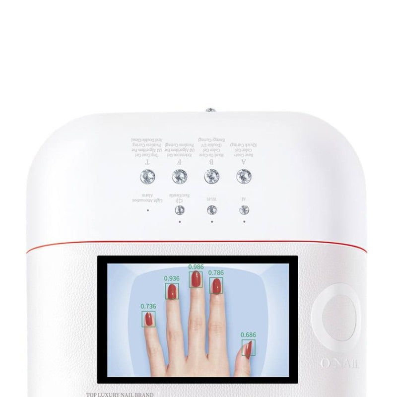 Lámpara O'Nail IA detalle controles inteligentes - Tecnología premium curado uñas - More Than Nails Store