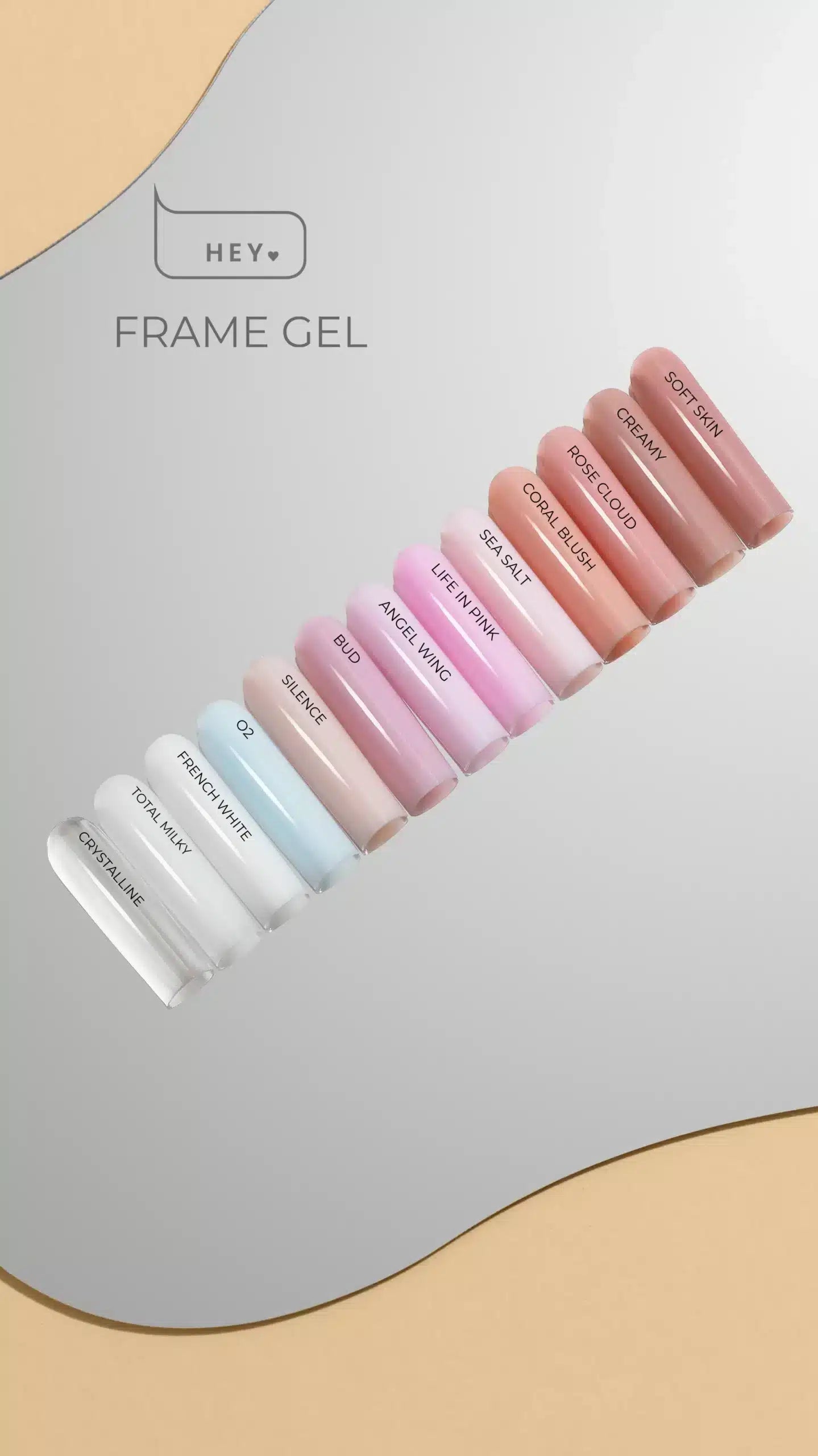 Frame Gel Total Milky, 30ml HEYLOVE - More than nail store