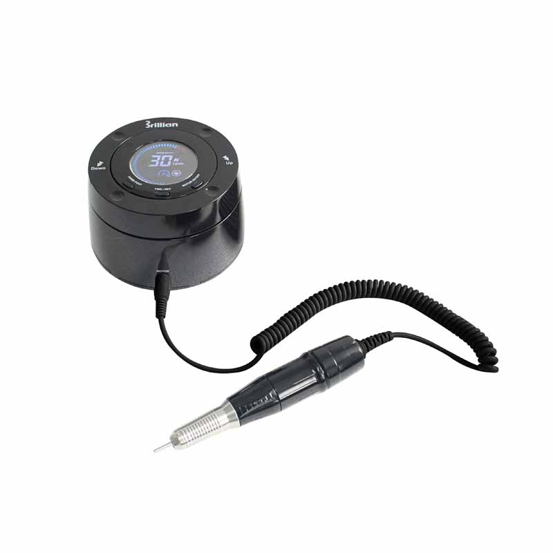 Micromotor BRILLIAN Black 30.000 RPM - Torno uñas profesional alto rendimiento - More Than Nails