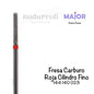 Fresa de Carburo Roja Cilindro Fino BIOTECH - More than nail store