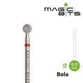 Fresa Diamante Bola 5.0 mm - Azul-Rojo BIOTECH - More than nail store