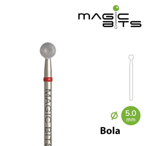 Fresa Diamante Bola 5.0 mm - Azul-Rojo BIOTECH - More than nail store