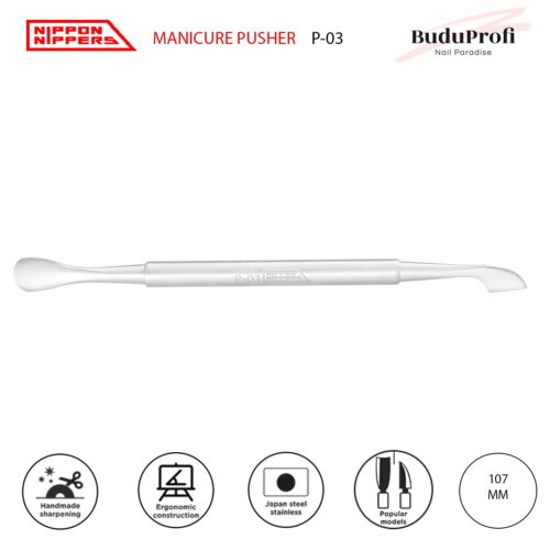 Empujador de Cutícula, Espátula y Hacha, P-03 NIPPON NIPERS