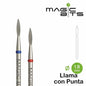 Fresa Diamante Llama Con Punta 1.8 mm - Rojo-Azul BIOTECH