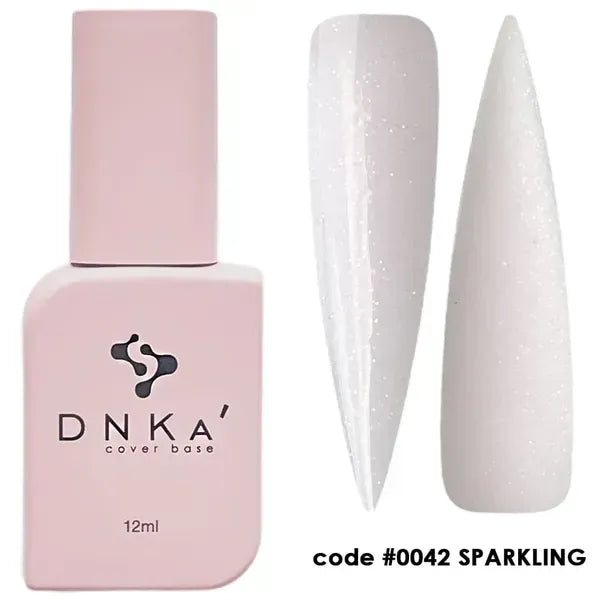 RUBBER BASE FRENCH "DNKa" (cover), 12 ml #0042 Sparkling - More than nail store