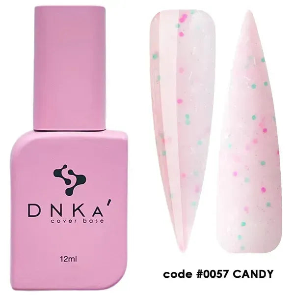 RUBBER BASE FRENCH "DNKa" (cover), 12 ml #0057 Candy - More than nail store