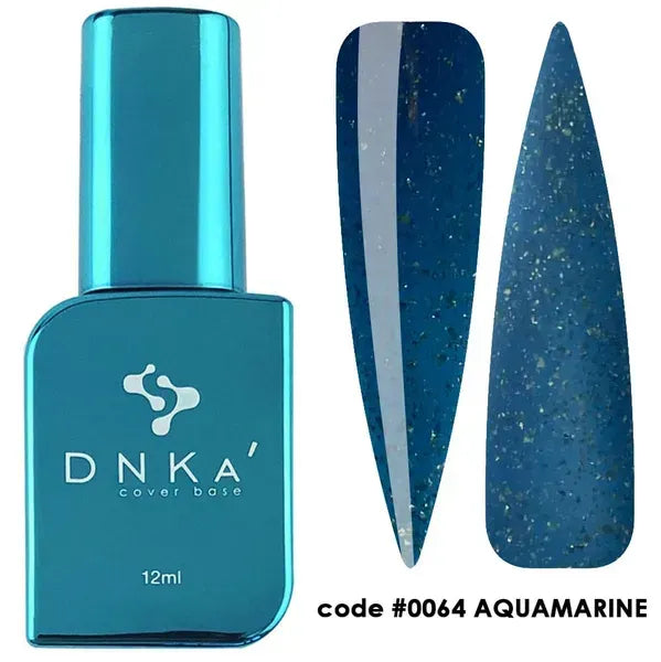 RUBBER BASE FRENCH "DNKa" (cover), 12 ml #0064 Aquamarine - More than nail store