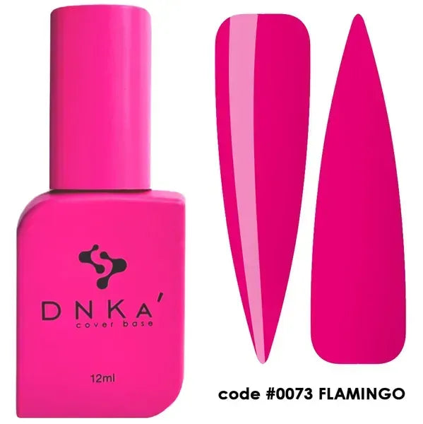 RUBBER BASE FRENCH "DNKa" (cover), 12 ml #0073 Flamingo - More than nail store